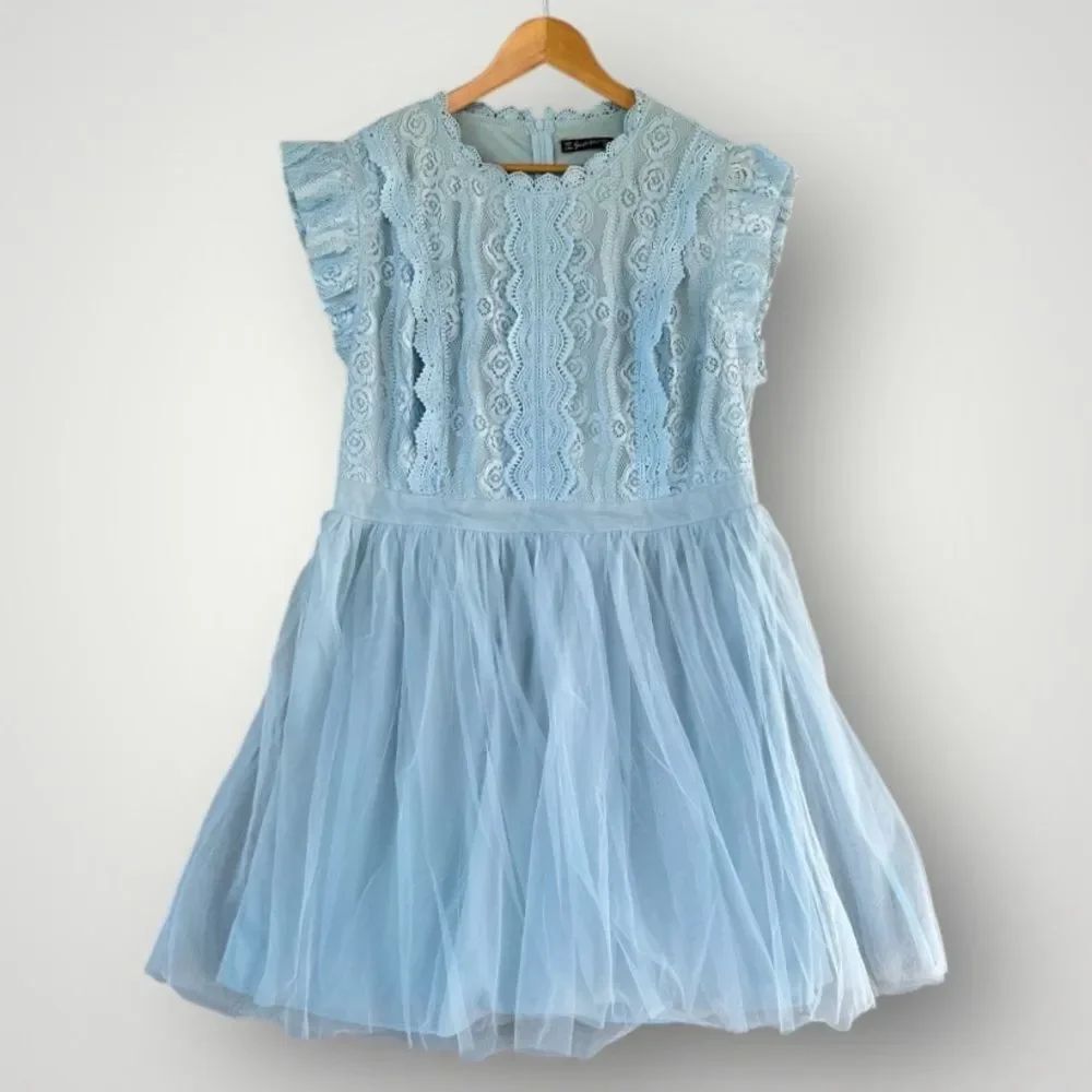 🎉5 for $45🎉 Simplee Plus dress size 3X blue lace